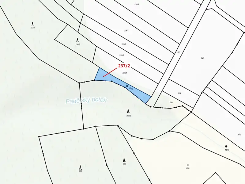 Dražba louky 510 m², Čikov – náhled fotky 3