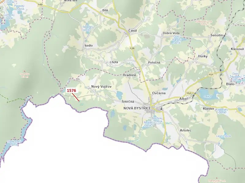 Dražba pozemku 737 m², Nová Bystřice – náhled fotky 1