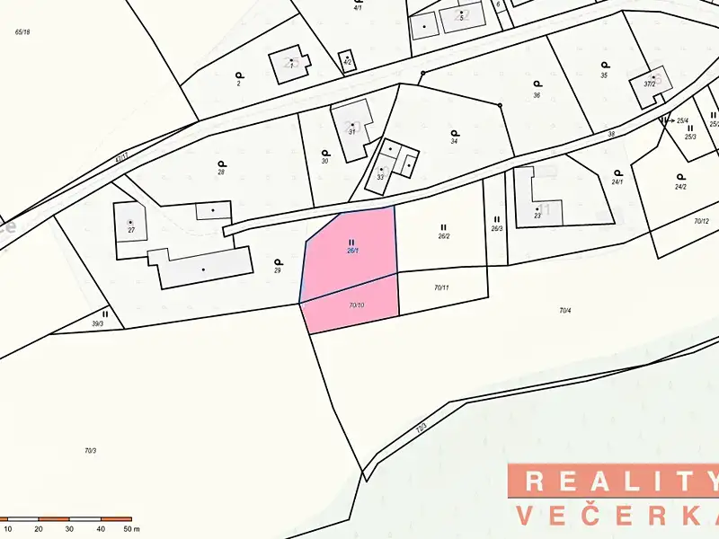 Prodej stavebního pozemku 1061 m², Komárov – náhled fotky 1