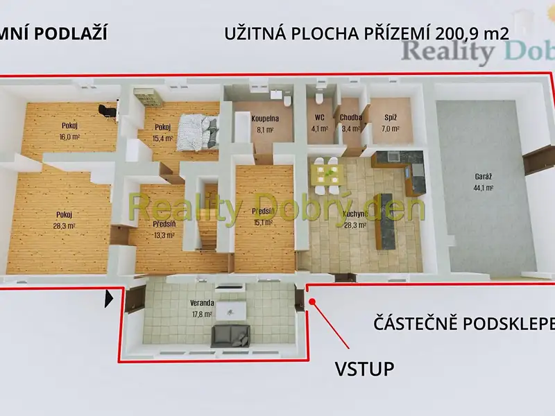 Prodej rodinného domu 237 m², pozemek 2287 m², Kružberk – náhled fotky 3