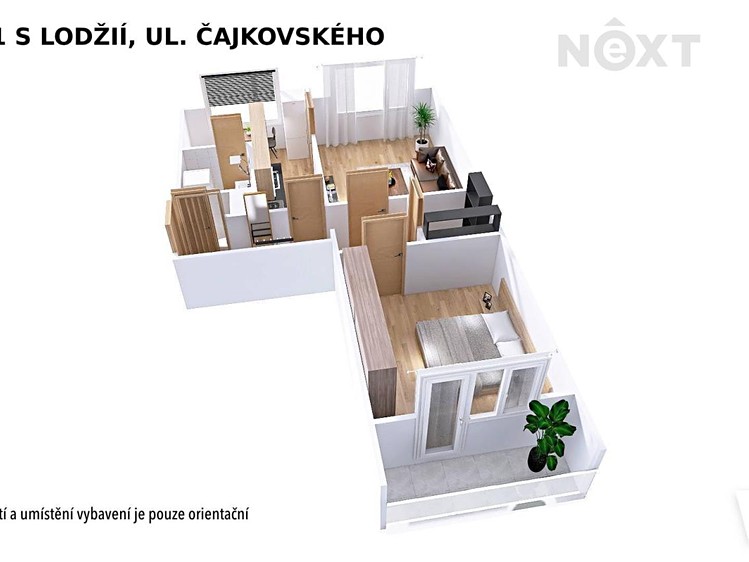 Квартира 2+1 в оренду, 56 м² (16 з 19)