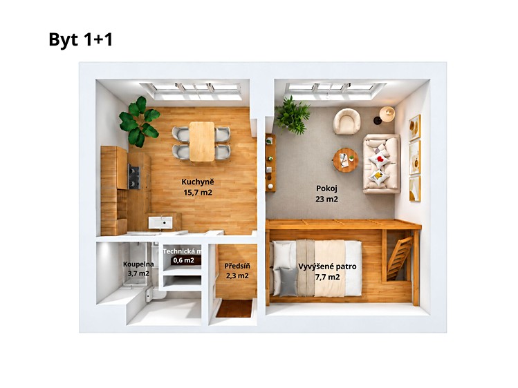 Wohnung 1+1 zur Miete, 45 m² (6 von 30)