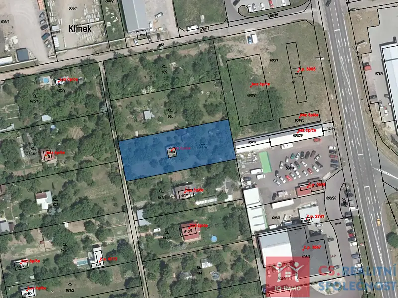 Prodej stavebního pozemku 1622 m², Znojmo – náhled fotky 2