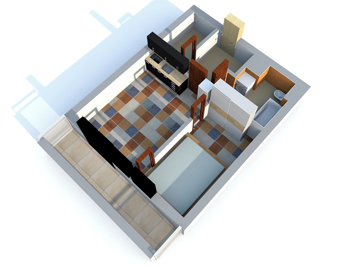 Pronájem bytu 1+kk 30 m² – fotografie 2