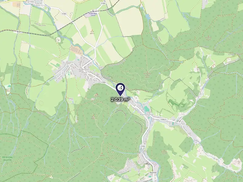 Prodej pole 2039 m², Podhradní Lhota – náhled fotky 3