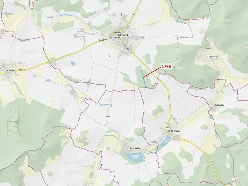 Dražba lesa 7329 m², Koloveč – náhled fotky 1