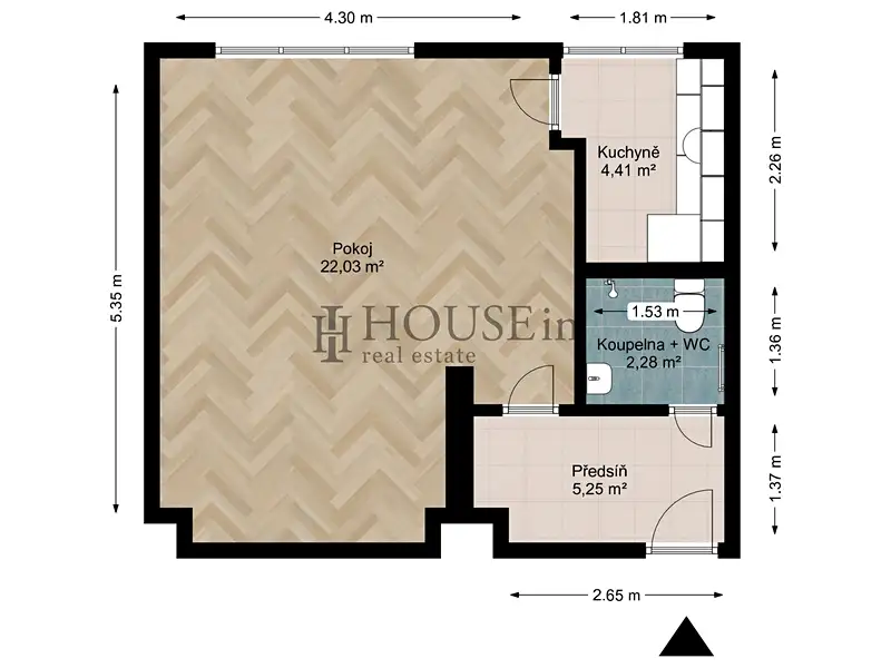 Prodej bytu 1+kk 34 m², Praha – náhled fotky 3