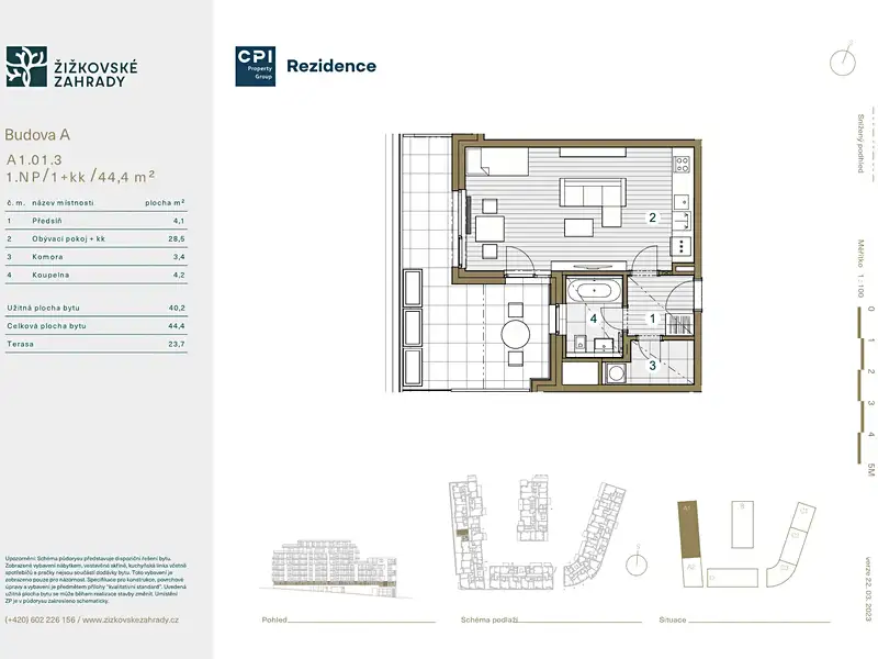 Prodej bytu 1+kk 40 m², Praha – náhled fotky 3