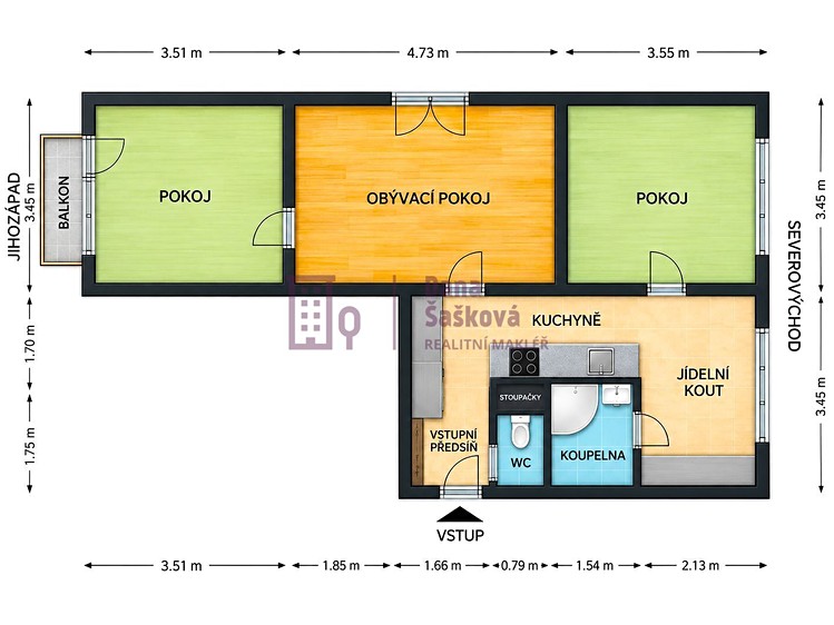 Квартира 3+1 в оренду, 63 м² (4 з 18)