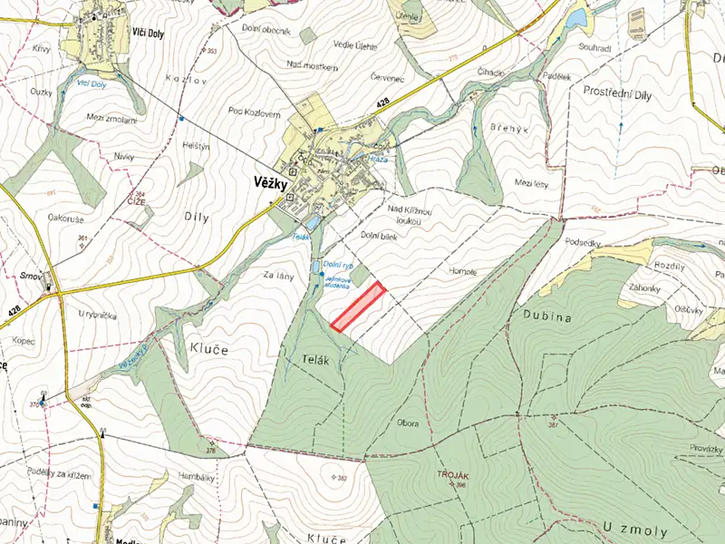 Prodej pole 29548 m², Věžky – náhled fotky 2