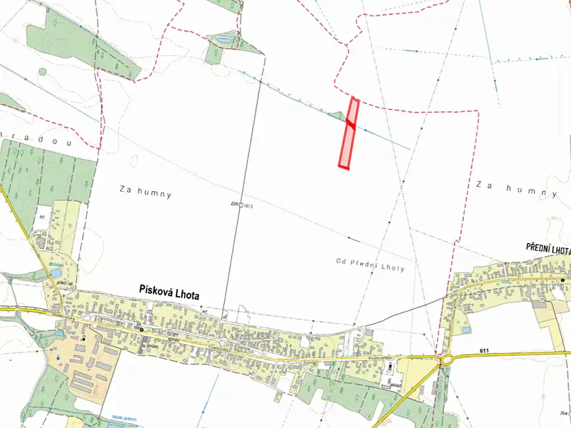 Prodej pole 12333 m², Písková Lhota – náhled fotky 2