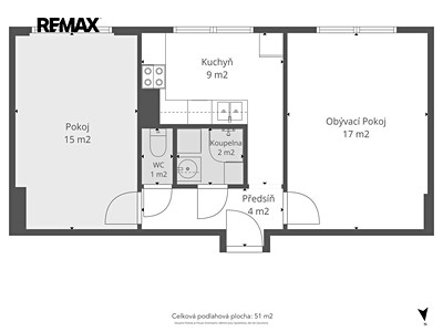 Квартира 2+1 на продаж, 51 м² (3 з 24)