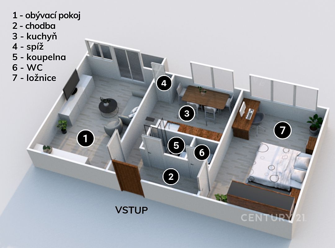 Prodej bytu 2+1 54 m² – fotografie 4