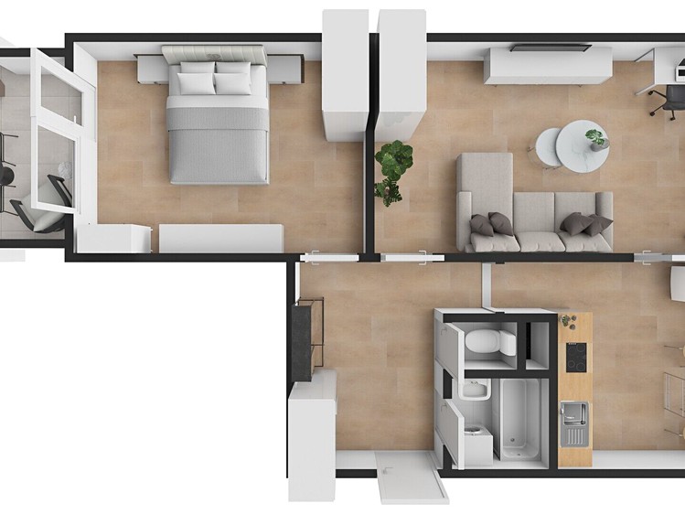 Квартира 2+1 на продаж, 65 м² (2 з 20)