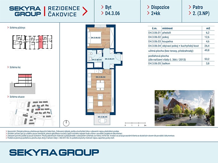 Prodej bytu 2+kk, 50 m² (2 z 9)