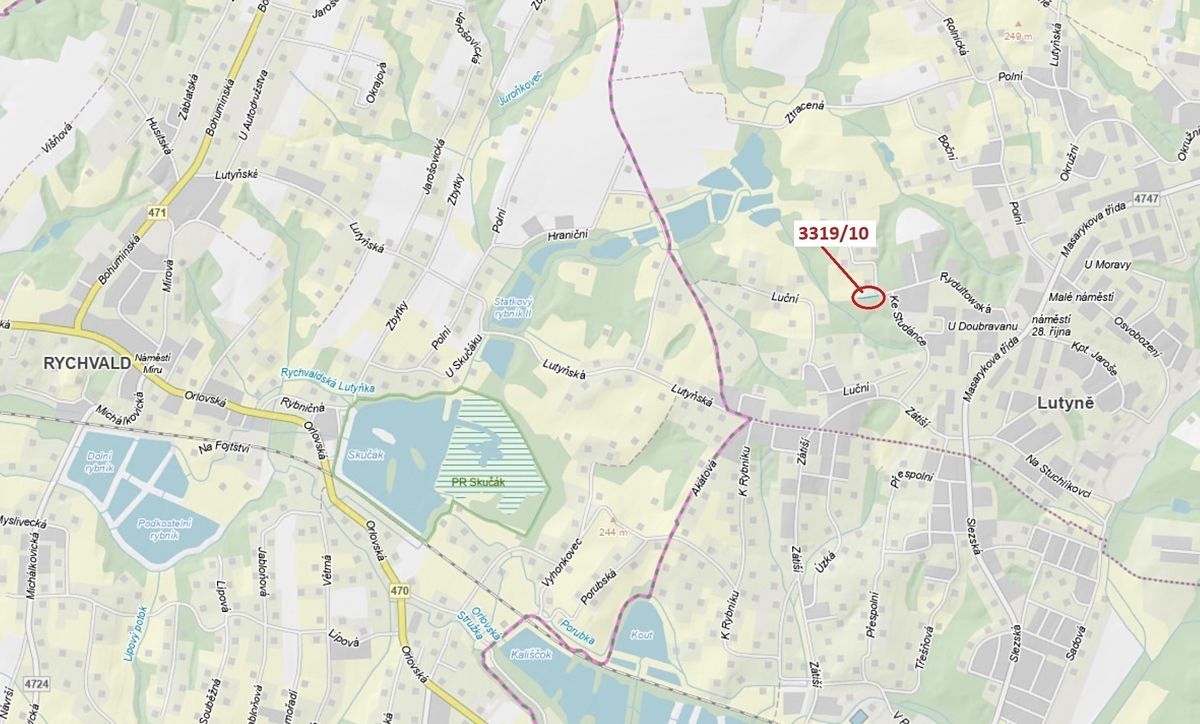 Dražba pozemku 147 m², Orlová – fotka 1 z 3
