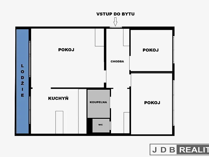 Prodej bytu 3+1 55 m², Praha – náhled fotky 2