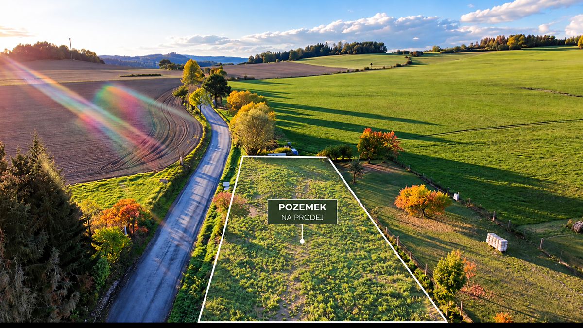 Prodej stavebního pozemku 1259 m², Čmelíny – fotka 1 z 3