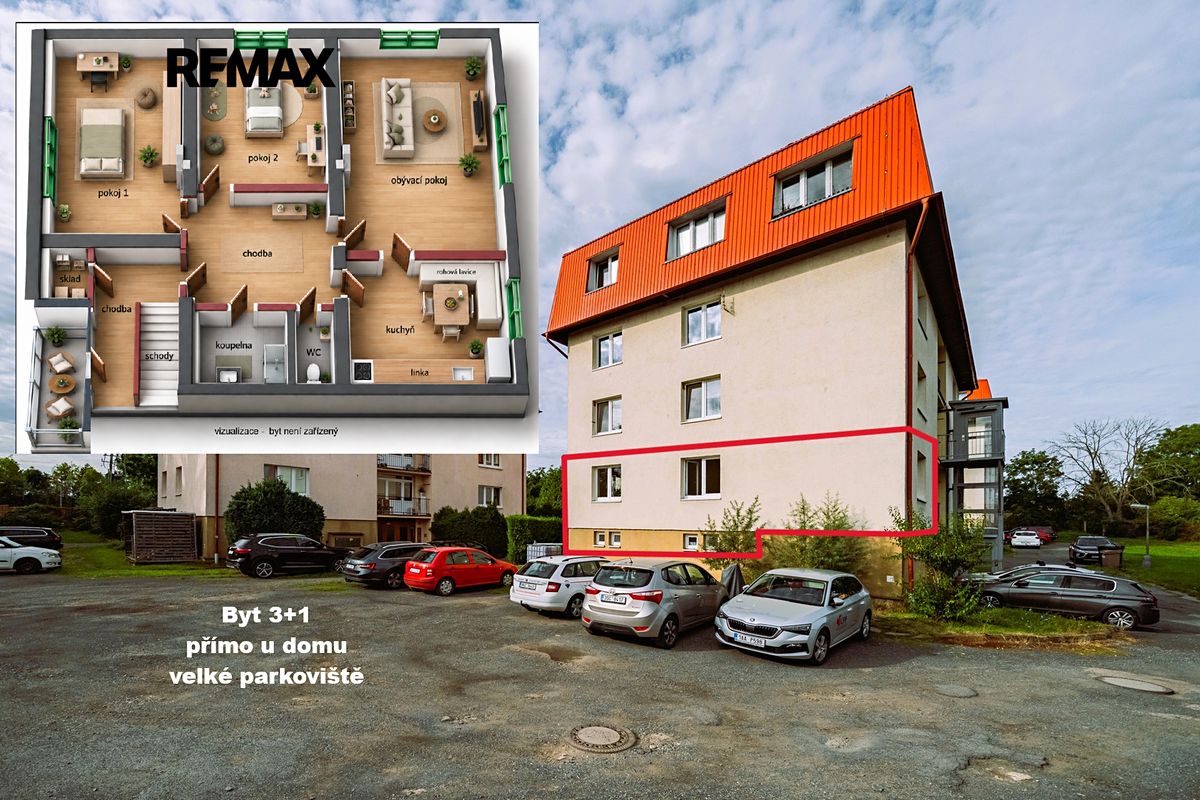 Prodej bytu 3+1 77 m²