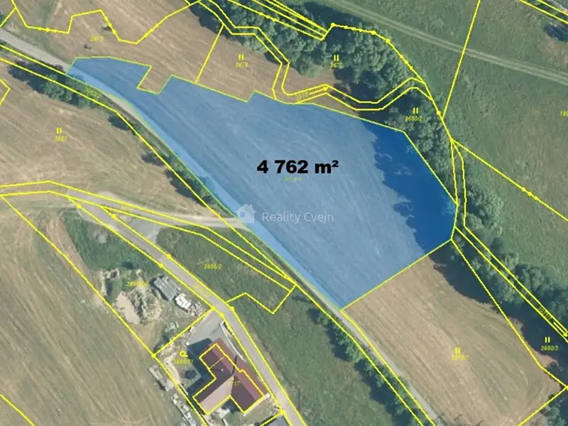 Prodej pole 4762 m², Liptál – náhled fotky 2