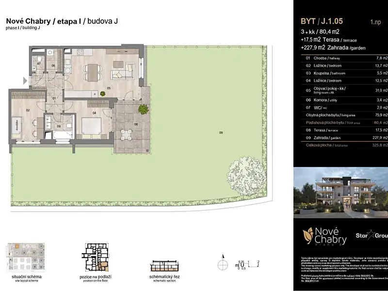 Prodej bytu 3+kk 80 m², Praha – náhled fotky 2