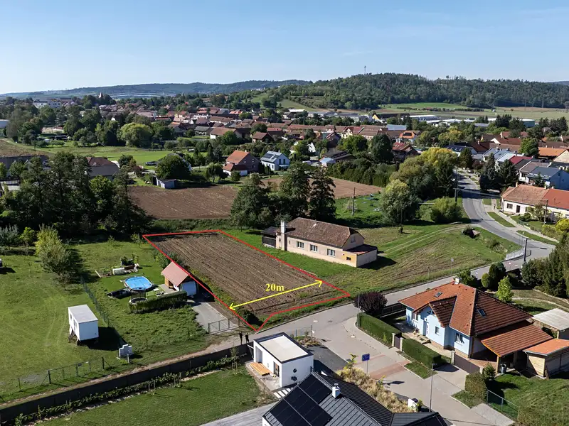 Prodej stavebního pozemku 1101 m², Drásov – náhled fotky 1