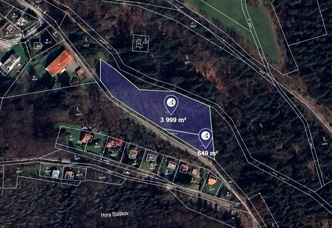 Prodej lesa 4648 m²