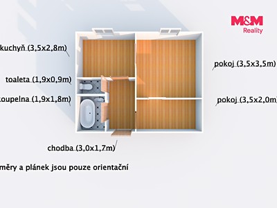 Квартира 1+1 в оренду, 42 м² (2 з 18)