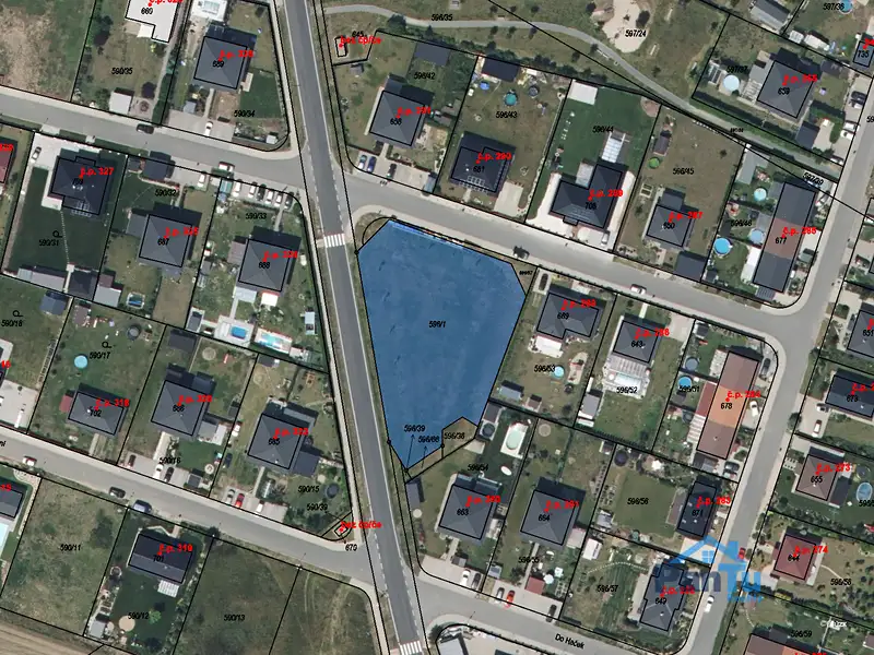 Prodej stavebního pozemku 2109 m², Chotětov – náhled fotky 3