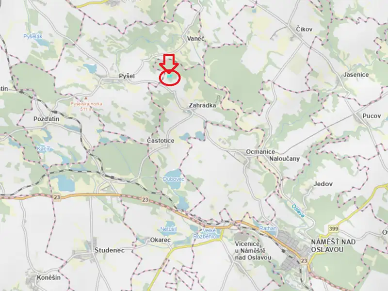Prodej lesa 9270 m², Zahrádka – náhled fotky 3