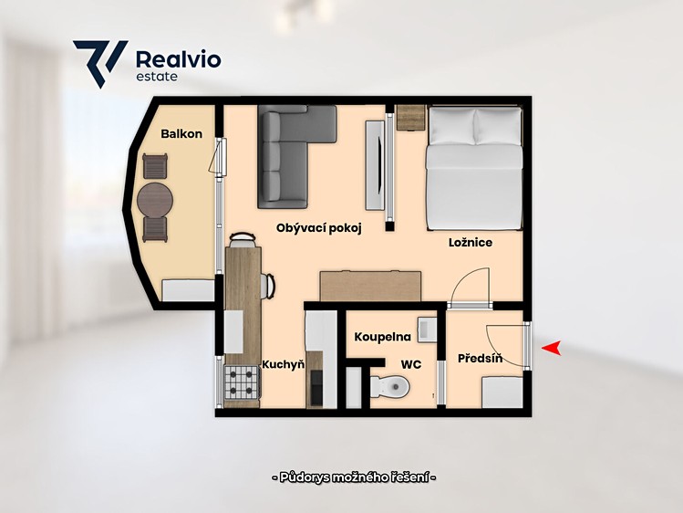 Квартира 1+1 на продаж, 31 м² (10 з 11)