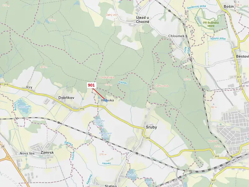 Dražba lesa 8233 m², Sruby – náhled fotky 1