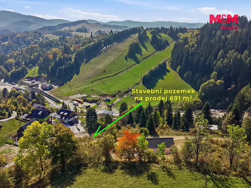Prodej stavebního pozemku 691 m², Branná – náhled fotky 2