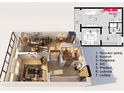 Квартира 2+kk на продаж, 46 м² (2 з 18)