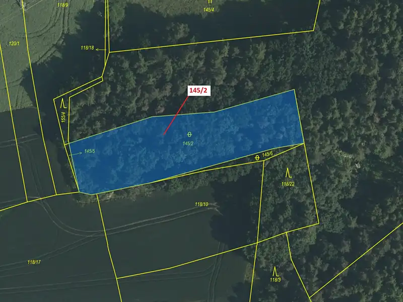 Dražba pozemku 2436 m², Nerestce – náhled fotky 2
