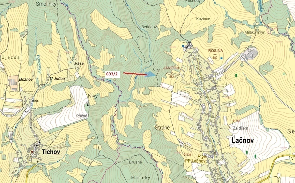 Dražba lesa 7364 m²