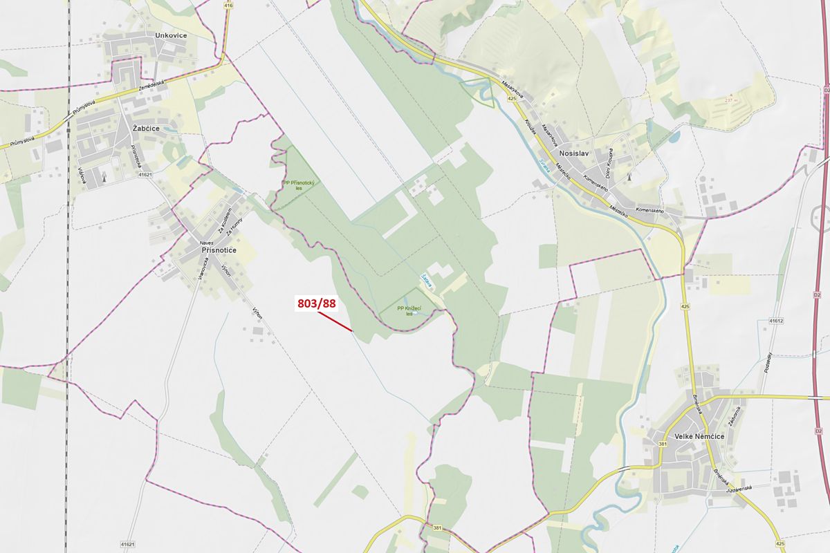 Dražba lesa 107 m², Přísnotice – fotka 1 z 3
