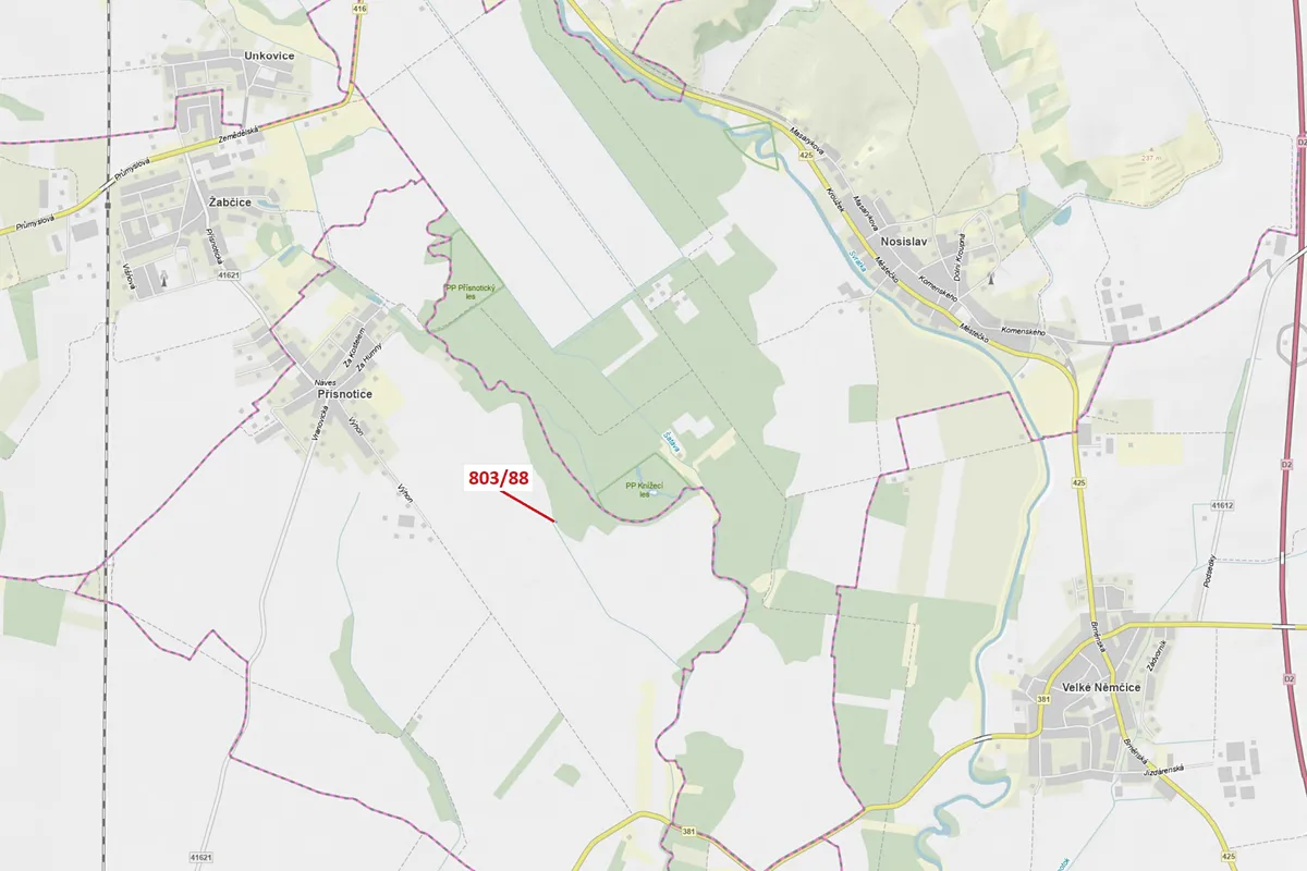 Dražba lesa 107 m²