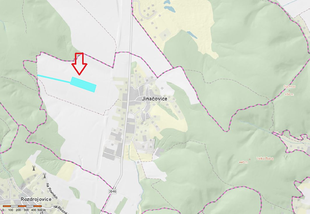 Prodej pole 40066 m², Jinačovice – fotka 1 z 3