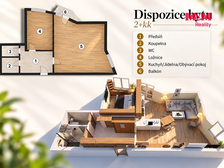 Квартира 2+kk на продаж, 58 м² (4 з 25)