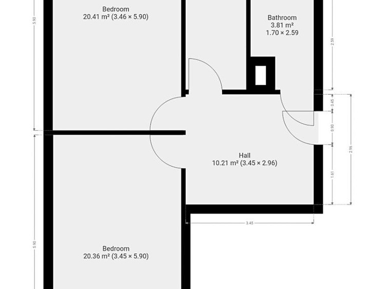 Квартира 2+1 на продаж, 66 м² (13 з 16)