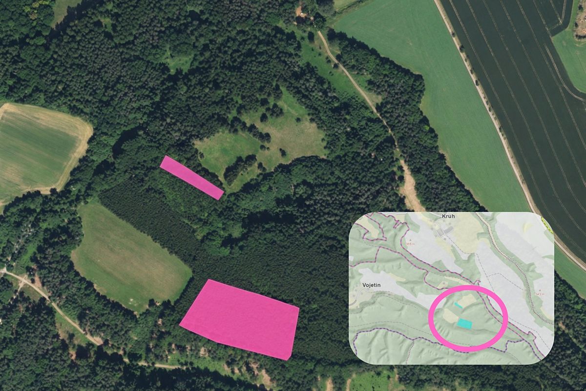 Prodej louky 17835 m², Doksy – fotka 1 z 3