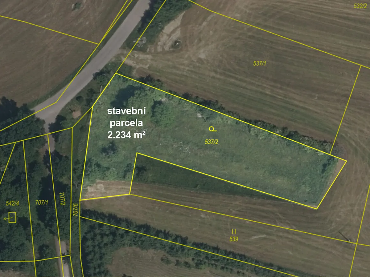 Prodej stavebního pozemku 2234 m²
