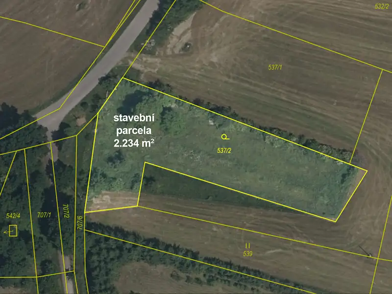 Prodej stavebního pozemku 2234 m², Sedlice – náhled fotky 1