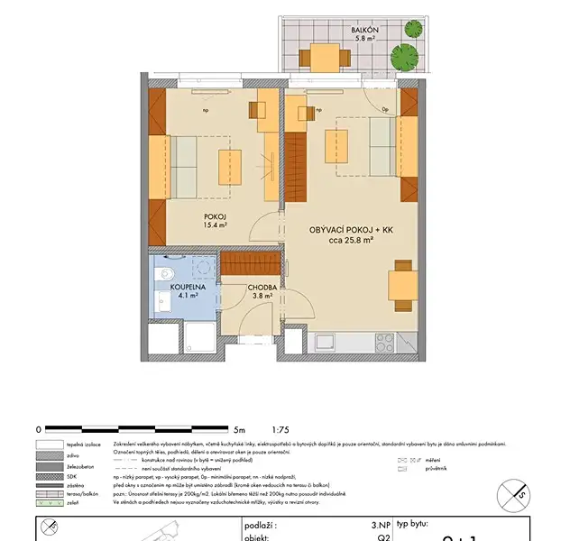 Prodej bytu 2+kk 51 m², Praha – náhled fotky 2