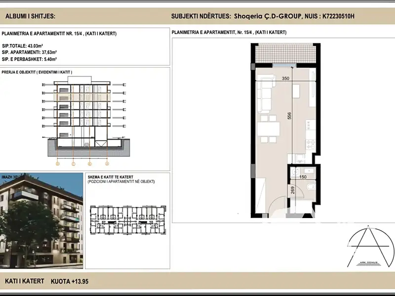 Prodej bytu 1+kk 37 m², Golem – náhled fotky 1
