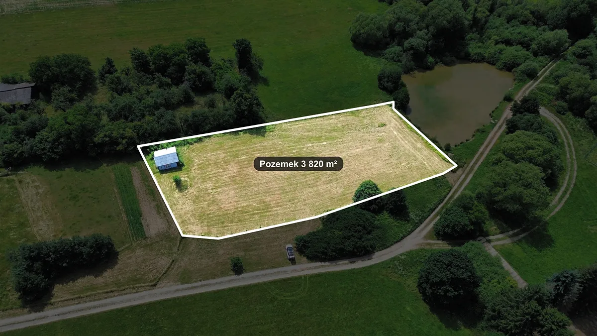 Prodej stavebního pozemku 3820 m²
