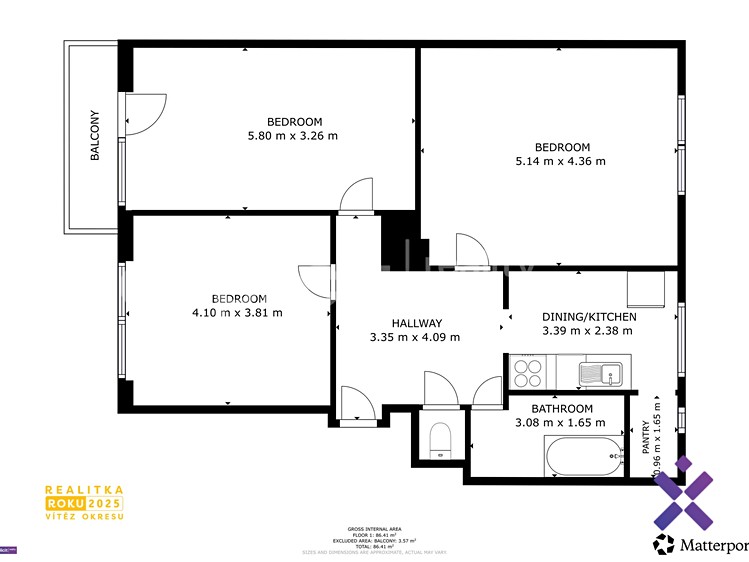 Квартира 3+1 на продаж, 86 м² (39 з 39)