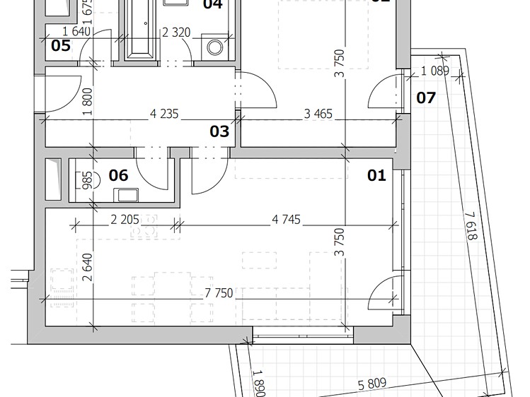 Квартира 2+kk на продаж, 60 м² (7 з 7)
