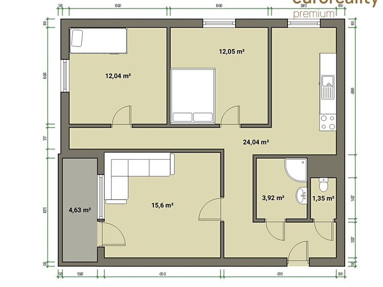 Wohnung 3+1 zum Kauf, 75 m² (12 von 20)